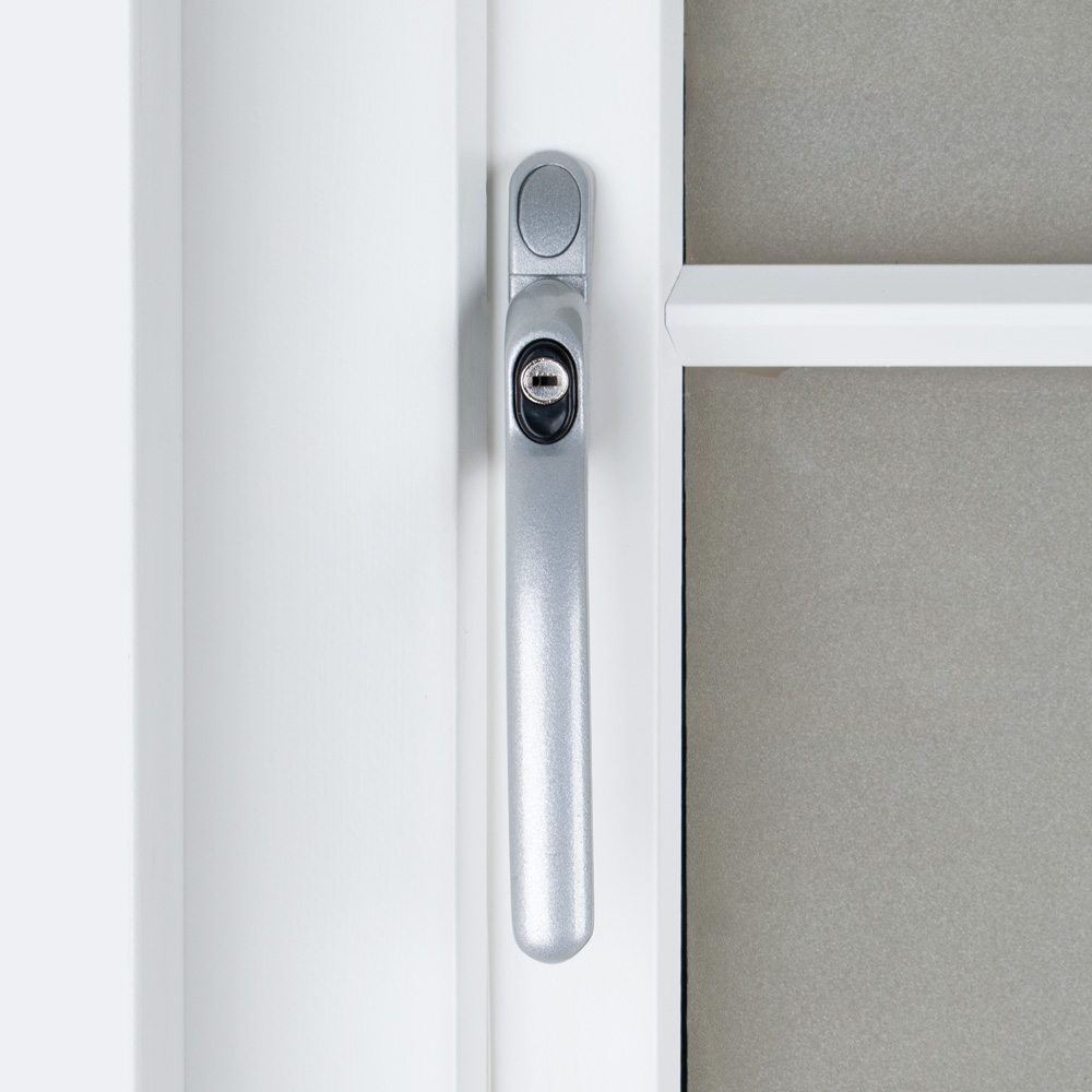 Timber Series Connoisseur MK2 Inline Locking Espag Window Handle - Silver (Non Handed)